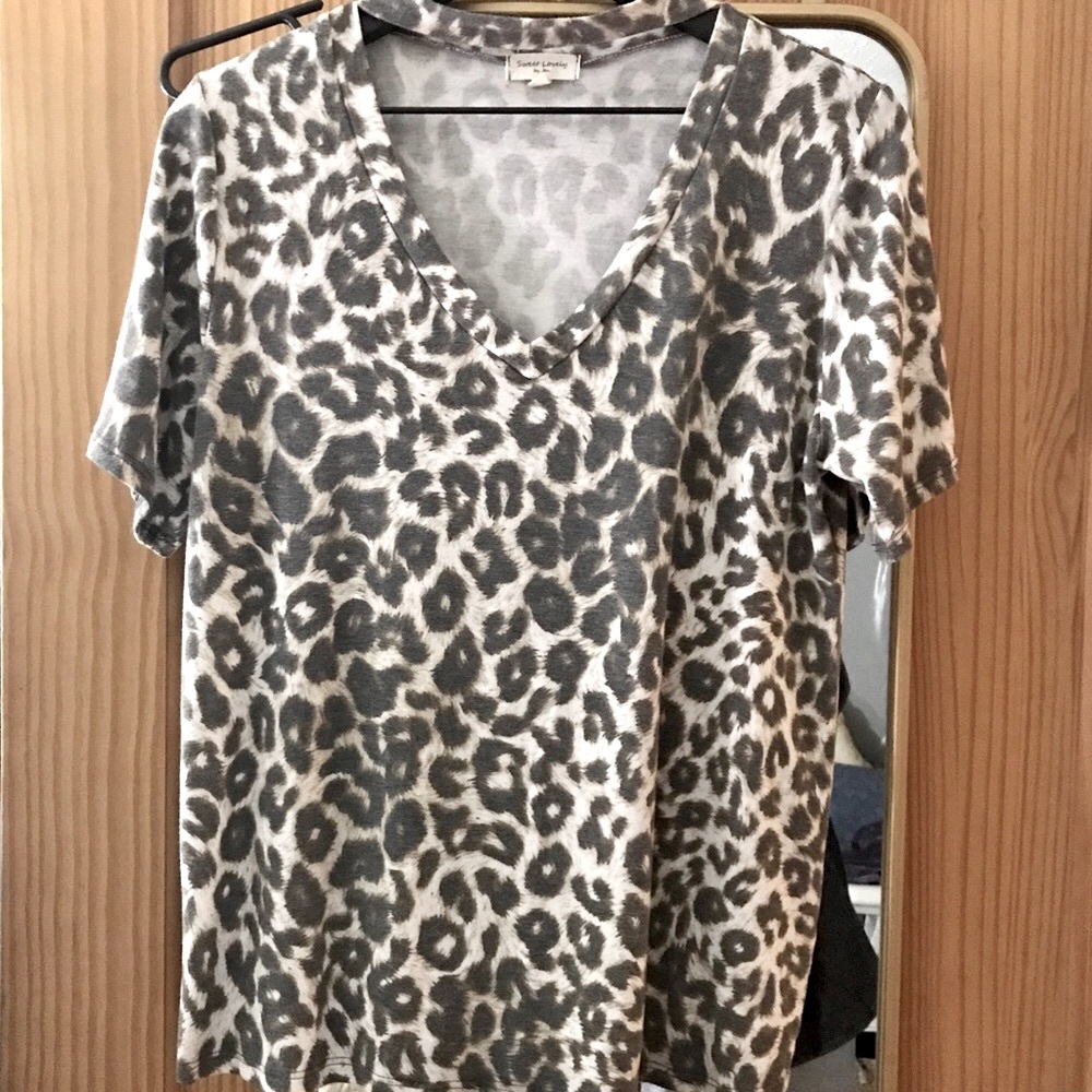 EUC Animal Print Top